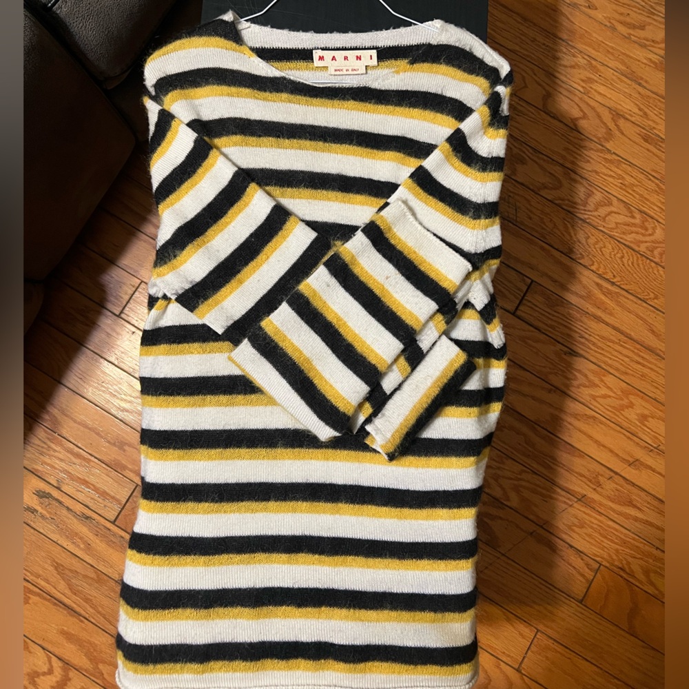 Authentic Marni Multicolor Striped Knit Top